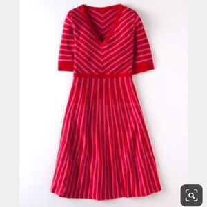 Boden Striped Amelie sweater dress! Like new!